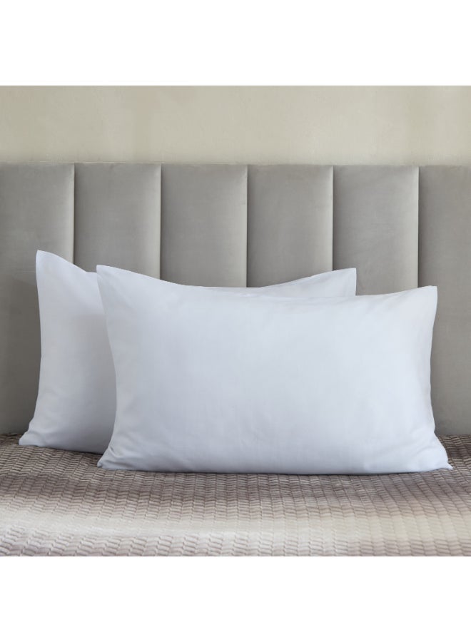 Home Box White Satin Cotton Pillow Cover Set for Home - Image 2